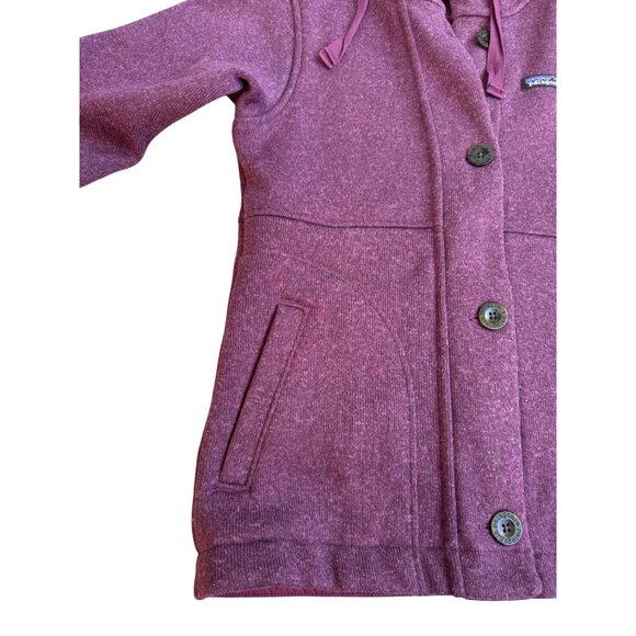 Patagonia Women's Hooded Jacket Size XSmall Wool Blend Purple - Picture 11 of 11
